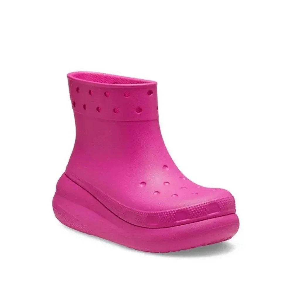 CROCS 207946-6UB Unisex Crush Rain Boots in Juice - Pink SZ Women 6/Men 4